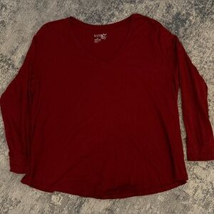 Women’s Long sleeve V-Beck Tee